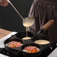 4-compartment cast iron non-stick pan for induction cookers with gas cookers, 4-compartment cast iro