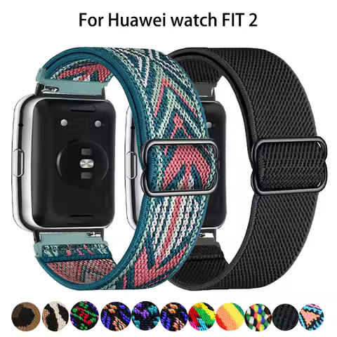 Scrunchie Band For Huawei Watch Fit 2 Strap Smartwatch Accessories Elastic Nylon Loop Bracelet Corre