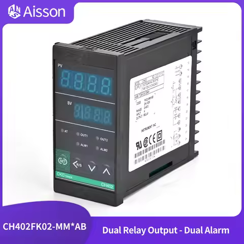 CH402FK02-MM*AB Dual Relay Output Dual Alarm PID Temperature Controller Digital Display Thermostat A