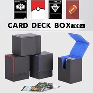 100+ PU Leather Card Slab Storage Box PSA BGS CGC Semi-Rigid Card Holder Trading Game Yugioh MTG OP 