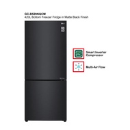 LG GC-B529NQCM | 420L Bottom Freezer Fridge in Matte Black Finish
