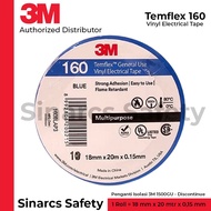 3m Temflex 160 General Use Vinyl Electrical Tape, 18 mm x 20 mtr. Insulation Replacement 1500GU3m (D