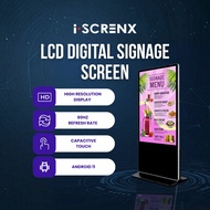 ISCRENX 43" 49" 55" Floor Standee Digital Signage |Touch Screen Advertising  for Retail & Mall Mesin