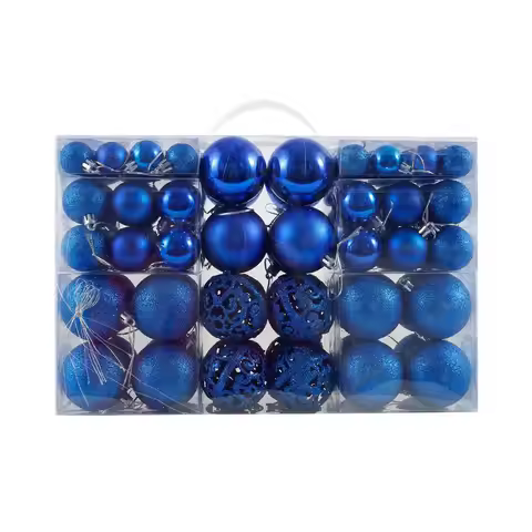 100Pcs Christmas Balls Baubles Decor Christmas Tree Pendant Shatterproof 3/4/6 cm Christmas Ball for