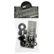 Thunder Rebuild Kit Bushings Washers Axel And Kingpin Nuts Pivot Cup 100 Duro Black x2