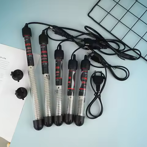 EU Plug Adjustable Temperature Thermostat Heater Rod 25-300W Submersible Glass Aquarium Fish Tank Wa