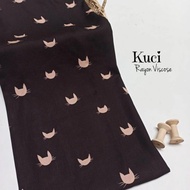 kain rayon viscose motif anak Kuci Kucing Lucu (Harga per 0,5 meter)