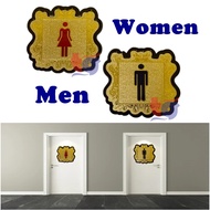 Toilet Sign Door WC Washroom / Toilet Tandas Lelaki Wanita Sign Board / Men Women Inno-Sign