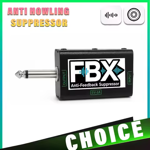 Portable Anti-Howling Suppressor FBX Effect Device 6.35 Input-Output for All Types Microphone Mic An