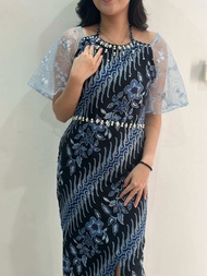 [Elaina Collection] Dress Batik Elaina PREMIUM/ [M L XL] / DRESS PESTA /DRESS KONDANGAN / GAUN PESTA