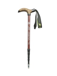 JR GEAR JR GEAR 4-Section Carbon Hiking Pole - Brown