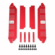 For MJX Hyper go 1/8 H8P RC Car Metal Running Board Upgraded Aluminum Alloy Pedal Set