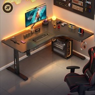 Q1  han Q1 L Shape Electric  Standing Corner Home Bedroom Office Study Desk Smart Computer Esports G