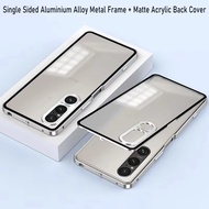 High quality Aluminium Alloy Metal Magnetic Case For Sony Xperia 1 IV V VI VII Matte Acrylic Back ca