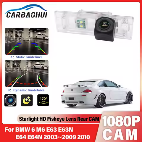 Parking lot rear View Camera For BMW 6 M6 E63 E63N E64 E64N 2003~2010 CCD full HD Night Vision Camer