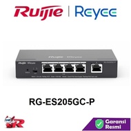 Ruijie RG-ES205GC-P Smart Cloud Switch Hub Managed 5 Port PoE Gigabit Case Metal N