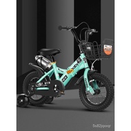 Children's Bicycle Boy5-6-7-10Year-Old Foldable Children's Bicycle Bicycle Baby Carriage Girl Princess Style