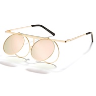 Cyxus Women Polarized Sunglasses Fashion Round Ladies Vintage Retro Brand Designer Oversized Female 