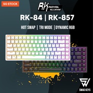 【SG】RK84 - Royal Kludge 75% Bluetooth Wireless Mechanical Gaming Keyboard | Hot Swappable | Tri Mode BT Type C 2.4G