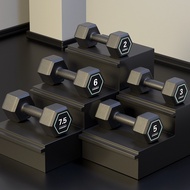 Dumbbells Dumbbells Hexagonal Dumbbells Rubberized Dumbbells 5kg 10kg Dumbbells 20kg Dumbbells Ladie