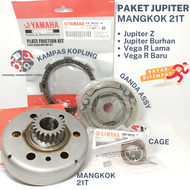 HEMAT PAKET MANGKOK GANDA VEGA ZR 21T + PELAT KOPLING + KAMPAS GANDA ASSY + CAGE JUPITER Z NEW ROBOT