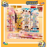 [FISHER] 12-Color Stackable Crayons with Cute Cartoon Characters | Crayon stacking | Drawing crayons