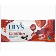 Keto - Lily's Chocolate Chip Baking Semi-Sweet(Stevia) Style - 255gram