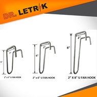 HOOK U FAN SHAPE (WOOD TYPE) - (2"x5" / 2"x6" / 2''x7'' / 2"x8" / 2''x9'' / 2''x10'' ) PENGGANTUNG K