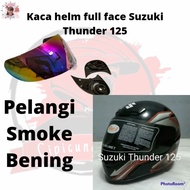kaca helm Suzuki night rider full face pelangi smoke bening visor helm