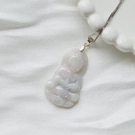 細料春帶彩寶瓶觀音吊墜 | 天然緬甸玉A貨翡翠