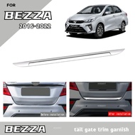 Vemart Perodua bezza chrome rear tail gate trim garnish stainless steel bezza accessories
