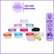 [COMBO of 10 JARS]Plastic jar used to extract cosmetics and lotion 3g-5g