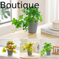 Fake Potted Plant, Artificial Spider Plant with Pot Artificial Bonsai Plant,  Fake Plant Bonsai Deco