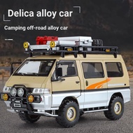 Simulation Car Model Delica Alloy Van Toy Camper Decoration Boy Gift Car Model Toy Car KLCX