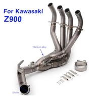 Motorcycle exhaust mid pipe titanium alloy full system for kawasaki z900 (NOT Z900 A2 Z900E)  front