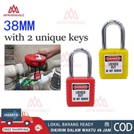 MERAH Padlock Master Lock 410 Padlock Loto Safety Padlock Safety Loto (LockOut TagOut) Loto Padlock 