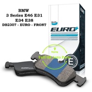 Bendix Euro Plus DB2307EURO Disc Brake Pad Front - BMW 3 Series E46 E31 E34 E38