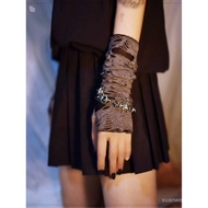 Wasteland Ripped Gloves Lolita Gothic Punk Steam y2k Hand Guard Cover Scar JK Sleeve Wrist Guard Yab