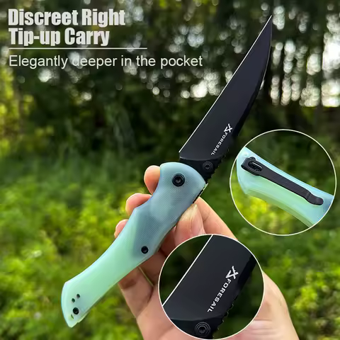 14C28N Steel Sharp Folding Knife Outdoor Camping Hunting Cutting Survival Hiking Fish Kitchen Portab