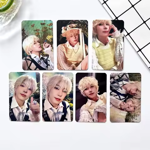 7Pcs/Set KPOP Idol Jeonghan Wonwoo Postcards Album THIS MAN Photocards ST Double-side Lomo Cards Pos
