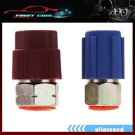 [AL] Retrofit 7/16 to 3/8 Conversion Adapter R12 to R134a High/Low AC Fitting