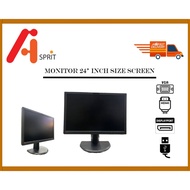 LENOVO/HP/DELL/ MONITOR 24" INCH DISPLAY