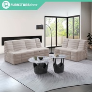 Furniture Direct JOEY 123 Seater TOGO design Relax Sofa-Beige