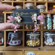 獨家貨品 UV膠蝴蝶結耳環 耳環 禮物 手作耳環