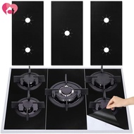 Universal Gas Stove Protectors Reusable Gas Stove Burner Covers 5 Hooks Non-Stick Stove Top Gas Rang