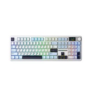 Aula F108 Pro Keyboard - Light Blue + White + Black Purple Reaper Switch