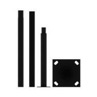 เสาไฟ SOLAR LAMPTAN POLE FOR SOLAR 3 เมตร สีดำ (1238851)