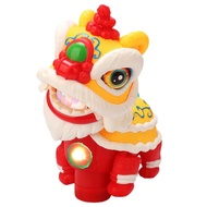 KIN Wagging Walking Lion Dance Electric Lion Dance Toy with Music Light Lion Dance Moving Toy Educat