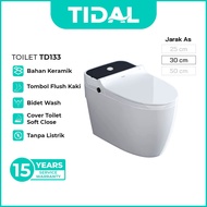 TIDAL Toilet Kloset Duduk Soft Close Powerful Flush Tidal TD133