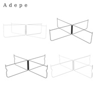 Adepe Foldable Cooler Rack Stainless Steel Storage Box Ice Box Holder for Refrigerator Fridge